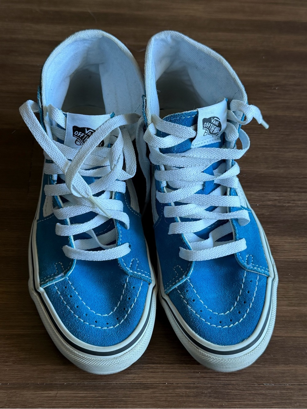 Vans Blue and White Old Skool Sneakers